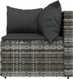 VidaXL 4-tlg. Garten-Lounge-Set Mit Kissen Grau Poly Rattan 13 VidaXL 4-tlg. Garten-Lounge-Set Mit Kissen Grau Poly Rattan -Kaufland f4130a114d8d3f59d9c0ab77d2c90354