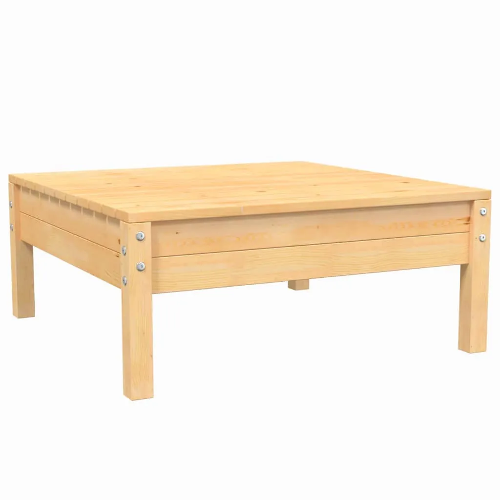 VidaXL 3-tlg. Garten-Lounge-Set Mit Creme Kissen Massivholz Kiefer 4 VidaXL 3-tlg. Garten-Lounge-Set Mit Creme Kissen Massivholz Kiefer – Bild 4