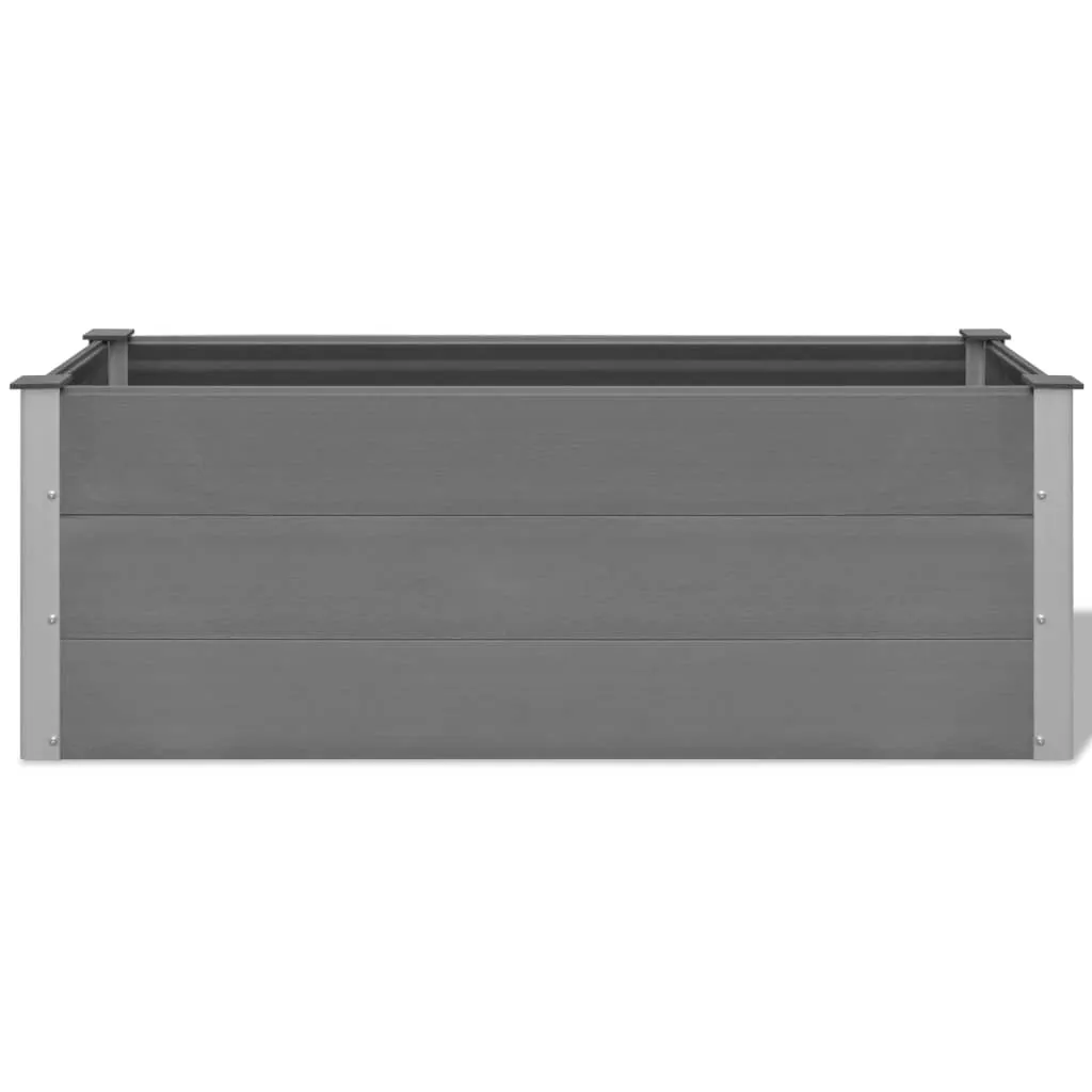 VidaXL Garten-Hochbeet WPC 150 X 50 X 54 Cm Grau 4 VidaXL Garten-Hochbeet WPC 150 X 50 X 54 Cm Grau – Bild 4