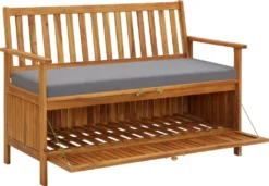 VidaXL Gartenbank Mit Stauraum 120 Cm Massivholz Akazie -Kaufland fa5746b6665862d267359817548d0f24