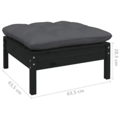 VidaXL 4-tlg. Garten-Lounge-Set Mit Kissen Schwarz Kiefernholz 13 VidaXL 4-tlg. Garten-Lounge-Set Mit Kissen Schwarz Kiefernholz -Kaufland fc5bbbb4e4e8d9e6e8c2badfba90b5c7