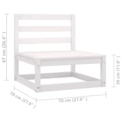 VidaXL 2-tlg. Garten-Lounge-Set Mit Kissen Weiß Kiefer Massivholz 17 VidaXL 2-tlg. Garten-Lounge-Set Mit Kissen Weiß Kiefer Massivholz -Kaufland fc7d152b7493ed28b8f08403a300aaf9
