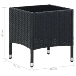 VidaXL Gartentisch Schwarz 40x40x45 Cm Poly Rattan 9 VidaXL Gartentisch Schwarz 40x40x45 Cm Poly Rattan -Kaufland fcf0c385a0346a4d9a58d670148cc466
