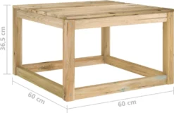 VidaXL Garten-Palettentisch 60x60x36,5 Cm Grün Kiefernholz Imprägniert -Kaufland fd2fa6d919e787284537a0093fc9abd1