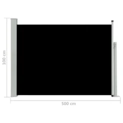 VidaXL Ausziehbare Seitenmarkise 100×500 Cm Schwarz 15 VidaXL Ausziehbare Seitenmarkise 100×500 Cm Schwarz -Kaufland fd5323a7d8578a1958b626af0e27725e
