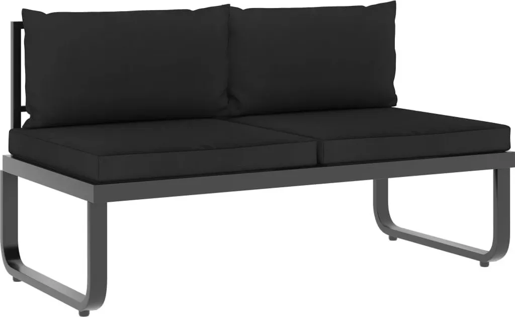 VidaXL 4-tlg. Garten-Ecksofa-Set Mit Auflagen Aluminium Und WPC 6 VidaXL 4-tlg. Garten-Ecksofa-Set Mit Auflagen Aluminium Und WPC – Bild 6