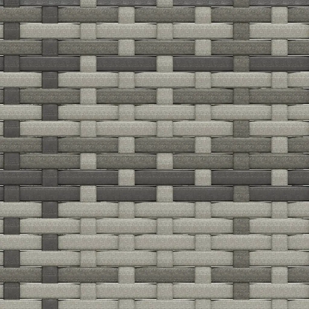 VidaXL 3-tlg. Garten-Lounge-Set Mit Kissen Grau Poly Rattan 7 VidaXL 3-tlg. Garten-Lounge-Set Mit Kissen Grau Poly Rattan – Bild 7