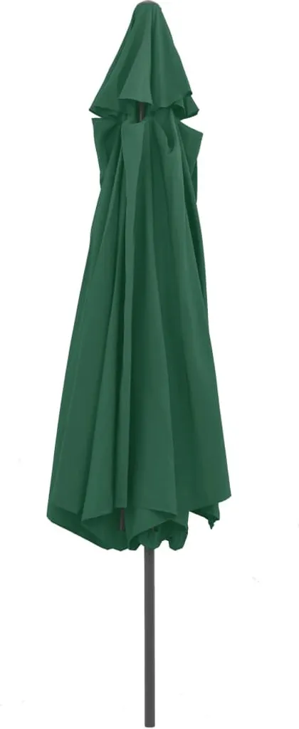 VidaXL Sonnenschirm Mit Metall-Mast 400 Cm Grün 4 VidaXL Sonnenschirm Mit Metall-Mast 400 Cm Grün – Bild 4