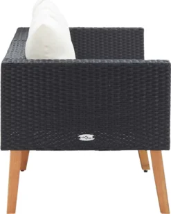 VidaXL 2-Sitzer-Gartensofa Mit Auflagen Poly Rattan Schwarz 10 VidaXL 2-Sitzer-Gartensofa Mit Auflagen Poly Rattan Schwarz -Kaufland ff7938286dc312545597f4d73bcfca26